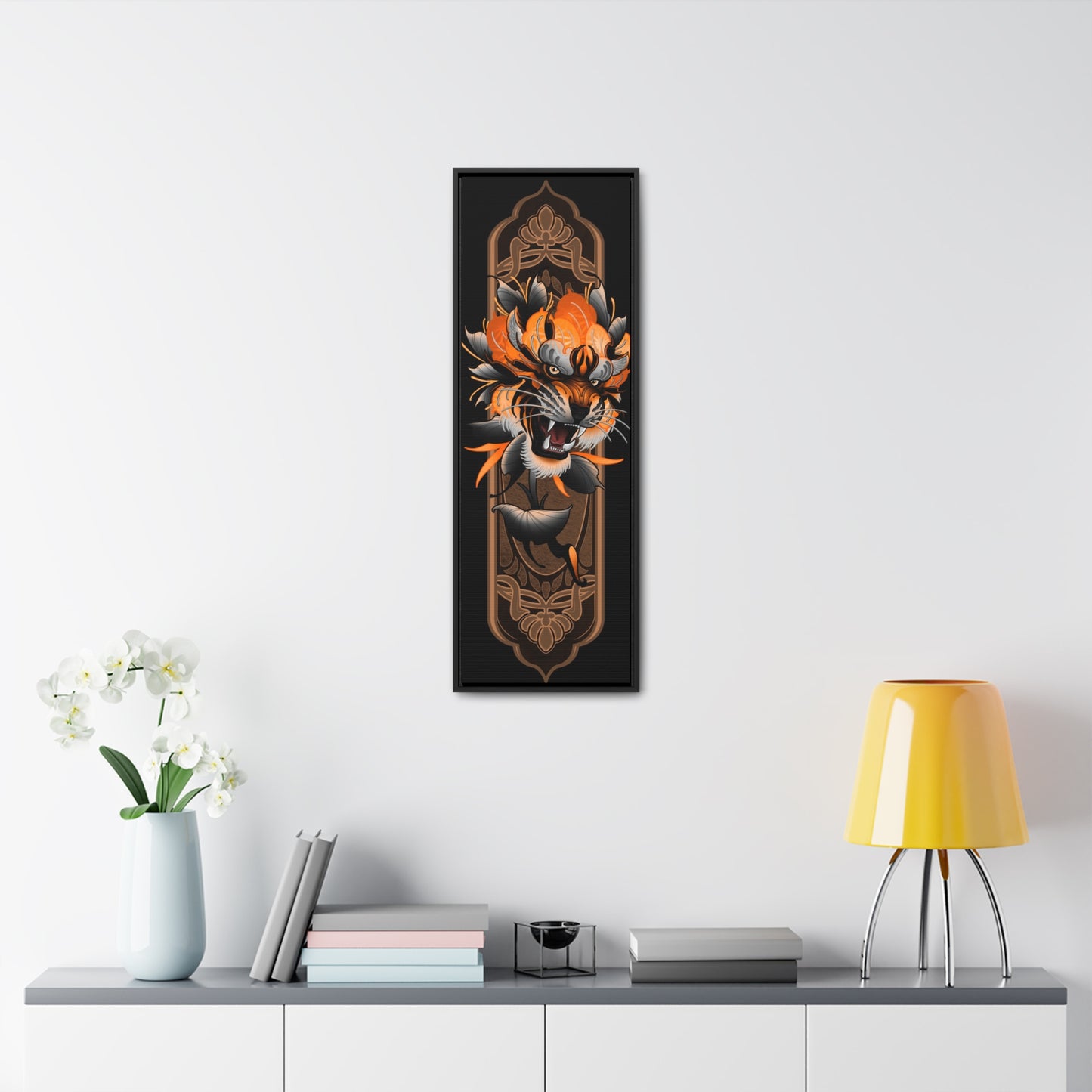 Tiger peony Gallery Canvas Wraps, Vertical Frame